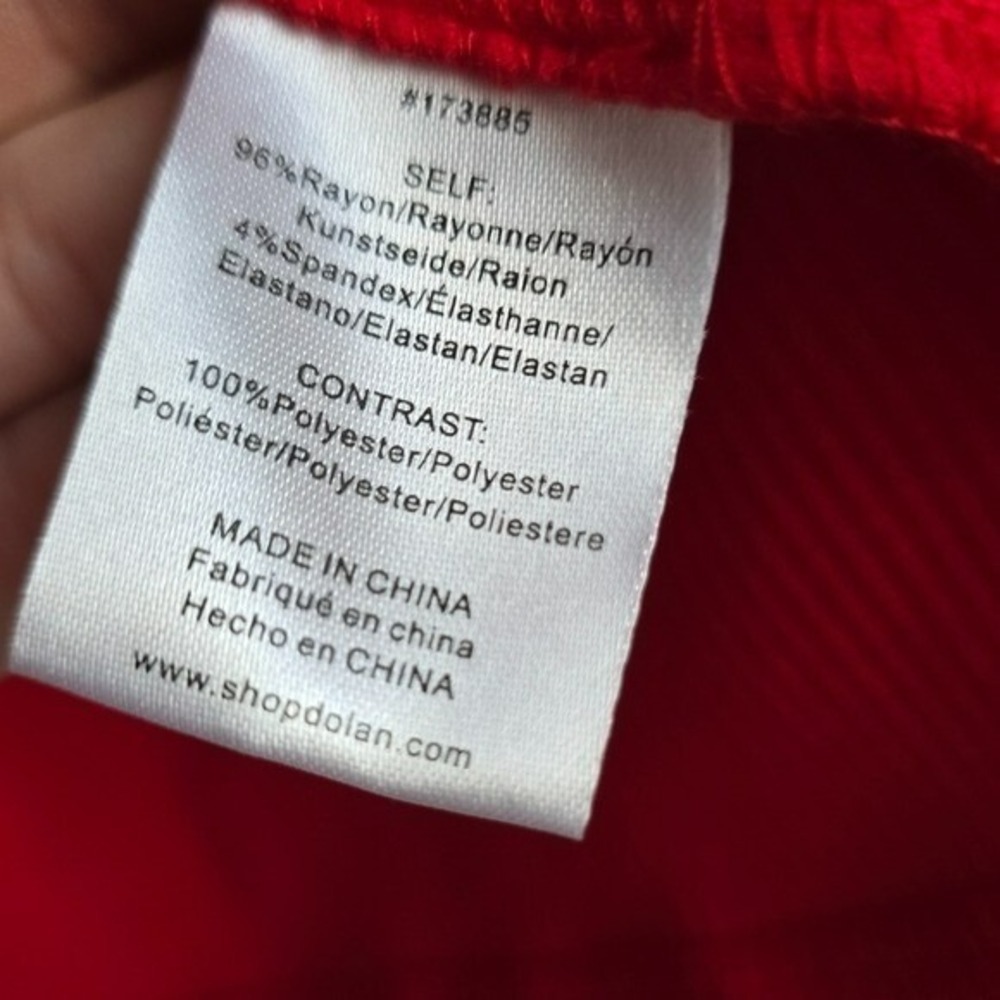 Anthropologie NEW Dolan Organza Red Puff Sleeve Top Blouse SZ XL Dark Coquette - Picture 12 of 13